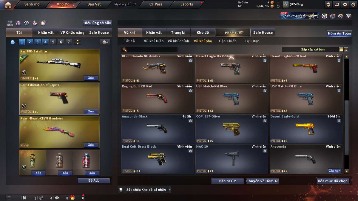 shop acc cf uy tin gia re